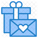 Valentine Gifts And Card Mail Gift Icon
