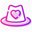 Valentine Day Hat Heart Icon