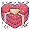 Valentine Heart Heart Gift Wrapped Heart Icon