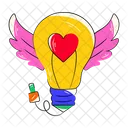 Valentine Idea Heart Light Angel Love Icon