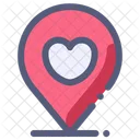 Love Location Pin Icon