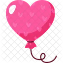 Valentine Love Balloon  Icon