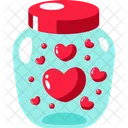 Valentine Love Jar  Icon