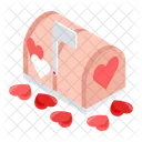 Valentine Mail Love Mail Po Box Icon