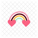 Valentine Rainbow Love Rainbow Rainbow Curve Icon