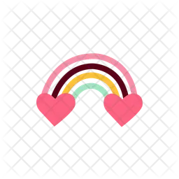 Valentine rainbow  Icon