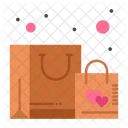 Valentine Shopping Shopping Bags Shopping Love Icon