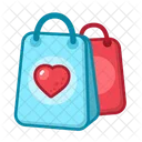 Valentine Shopping Hand Bag Love Shopping Icon