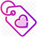 Valentine Day Heart Tag Icon