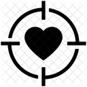 Valentine Day Heart Target Icon