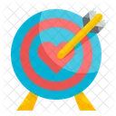 Valentine Target Target Heart Icon