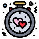 Clock Heart Alarm Icon