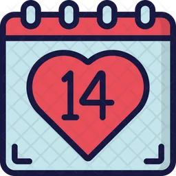 Valentines calendar  Icon