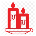 Valentines Candle Candle Celebration Icon
