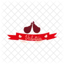 Wine Celebration Valentines Day Icon