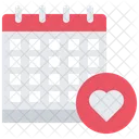 Valentines Day Valentine Calendar Time Icon