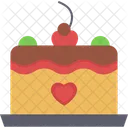 Valentines day cake  Icon