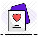 Valentines Day Card Love Message Love Letter Icon