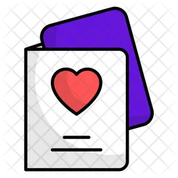 Valentines day card  Icon