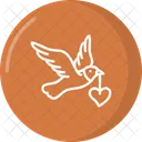 Valentines Dove Dove Bird Icon