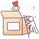 Valentines Gift Love Gift Love Package Icon