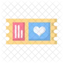 Valentines Ticket Ticket Travel Icon