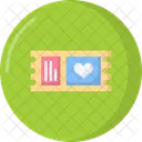 Valentines Ticket Ticket Travel Icon