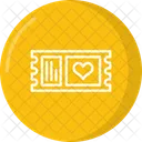 Valentines Ticket Ticket Travel Icon