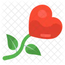 Valentinsblume Herzblume Blumenherz Icon