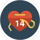 Valentinstag Tag Kalender Symbol