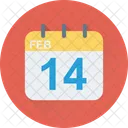 Kalender Valentinstag Tag Symbol