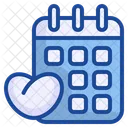 Kalender Datum Herz Icon