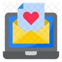 Valentinstag E-Mail  Symbol