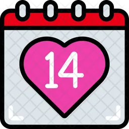 Valentinstag Kalender  Symbol