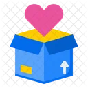 Valentinstag Lieferbox Lieferbox Box Symbol