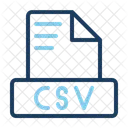 Csv Document Donnees Icon