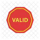 Valid stamp  Icon