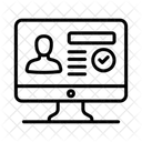 Acceso Seguro Computadora Perfil Icono