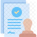 Validierung Zulassung Zertifikat Symbol