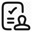 Validierung Genehmigung Symbol