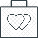 Valise Deux Coeurs Icône