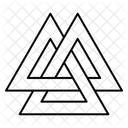 Valknut Protecao Simbolo Ícone