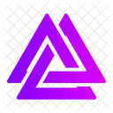 Valknut Shape Triangles Icon
