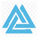 Valknut Shape Triangles Icon