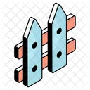 Valla Piquete Barrera Icono