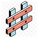 Valla Piquete Barrera Icono