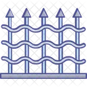 Valla Valla De Seguridad Cercado Del Sitio Icono