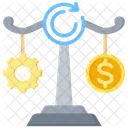 Valor Costo Dinero Icono