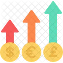 Valor Lucro Dolar Ícone