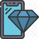 Diamante Valor Cristal Icono